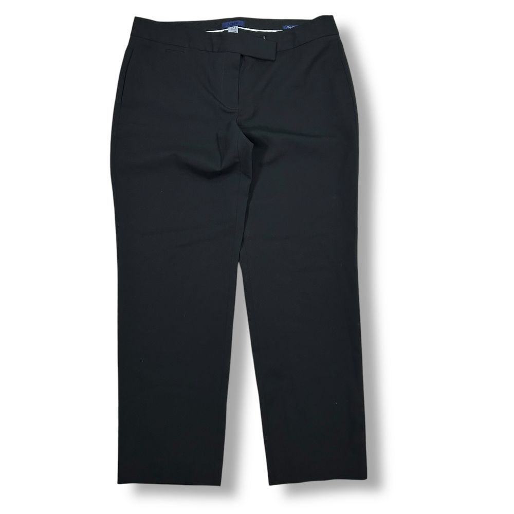 J‎ Crew Wool City Fit Black Dress Pants Work Straight Leg Trousers Womens 8